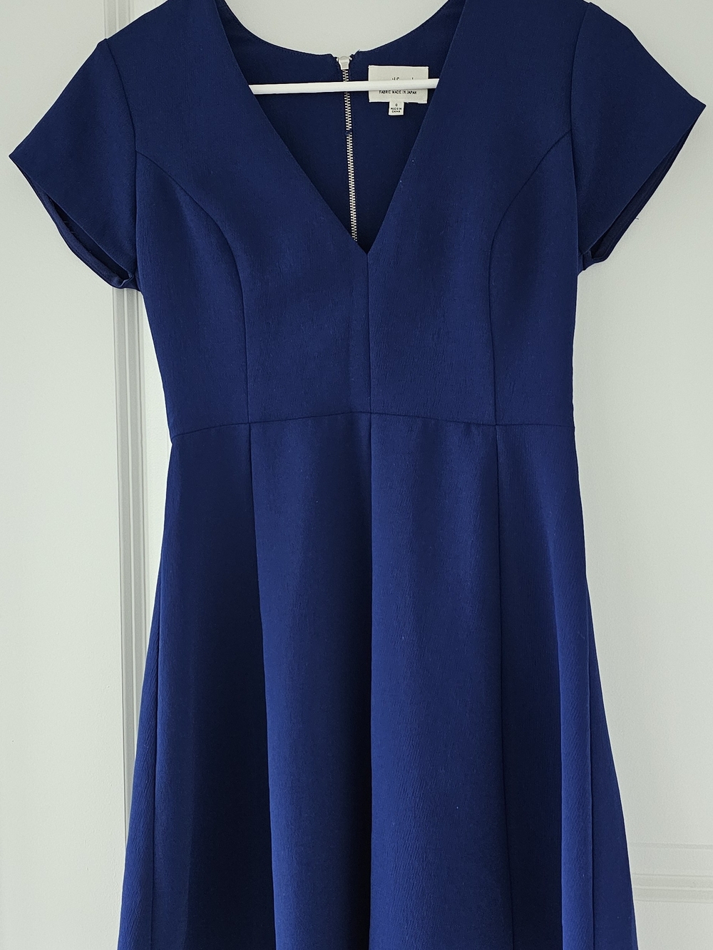 Wilfred Royal Blue V‑Neck Fit & Flare Dress